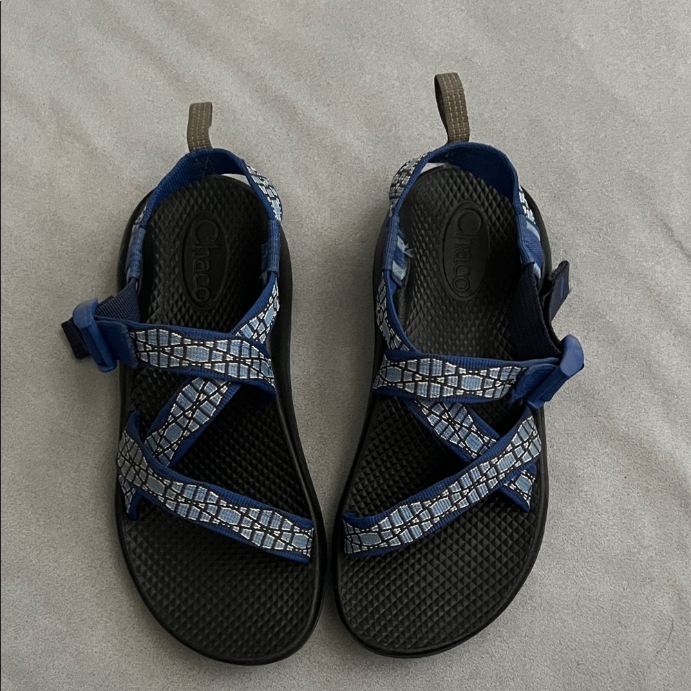 Chaco Navy and Gray Strapped Sandals